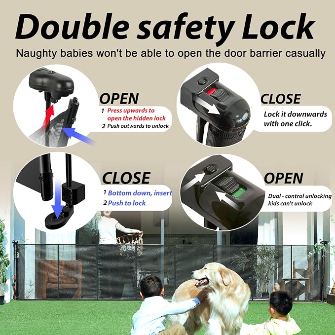 200" Retractable Baby Gates Extra Wide - Image 6