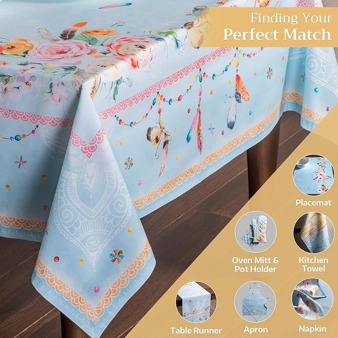 Maison d' Hermine Table Cloth Rectangle Table 100% Cotton 60 x 90 Inches - Image 5