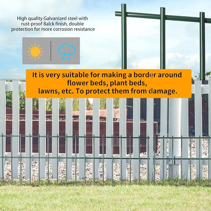 Adavin Small/Medium Animal Barrier Fence, 2 Pack 24 inX 15 in Underground - Image 8