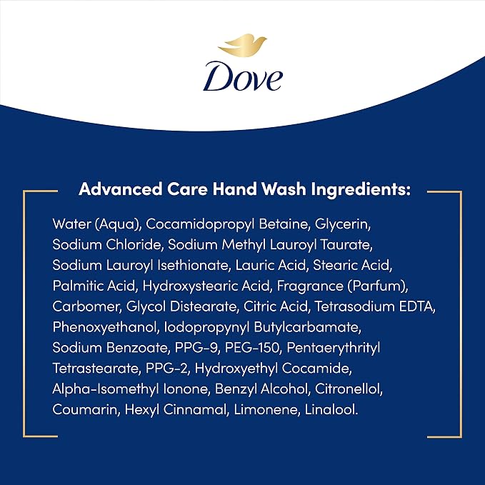 Dove Advanced Care Hand Wash Deep Moisture 4 Count - Image 7