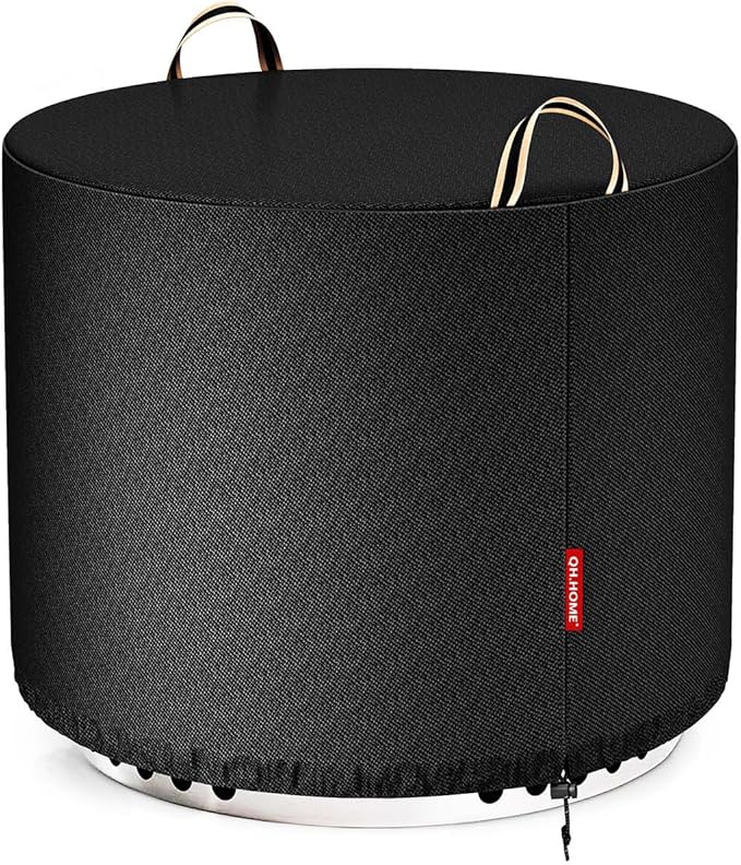 QH.HOME Fire Pit Cover Round for Solo Stove Bonfire 19", Waterproof Smokeless by QHHOME