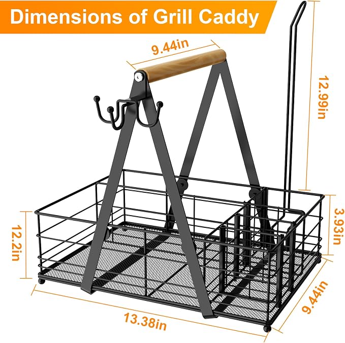 Grill Caddy, BBQ Caddy for Outdoor Grill - Image 5