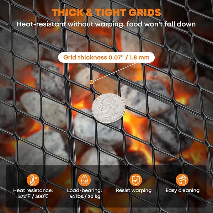 Stanbroil X-Marks Fire Pit Cooking Grate, Foldable Round Grill Grate - Image 4