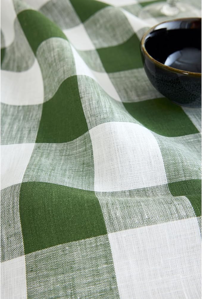 Solino Home Linen Checkered Table Runner 108 Inches Long - Image 9