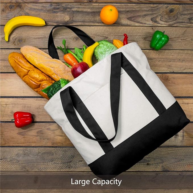 TOPDesign 6-Pack Canvas Tote Bags - Image 4