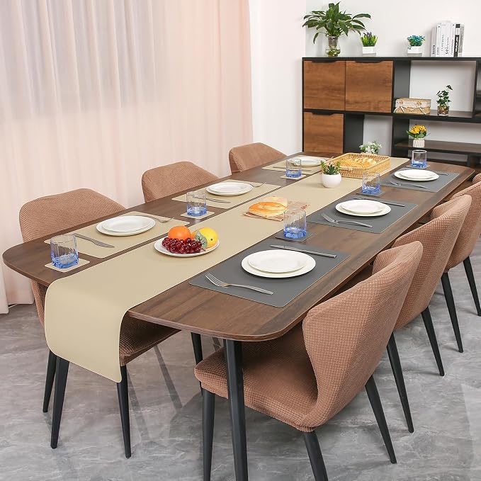 Myir JUN Table Runner Double Sided Vinyl Runner Table 72 Inch Long Runner - Image 6