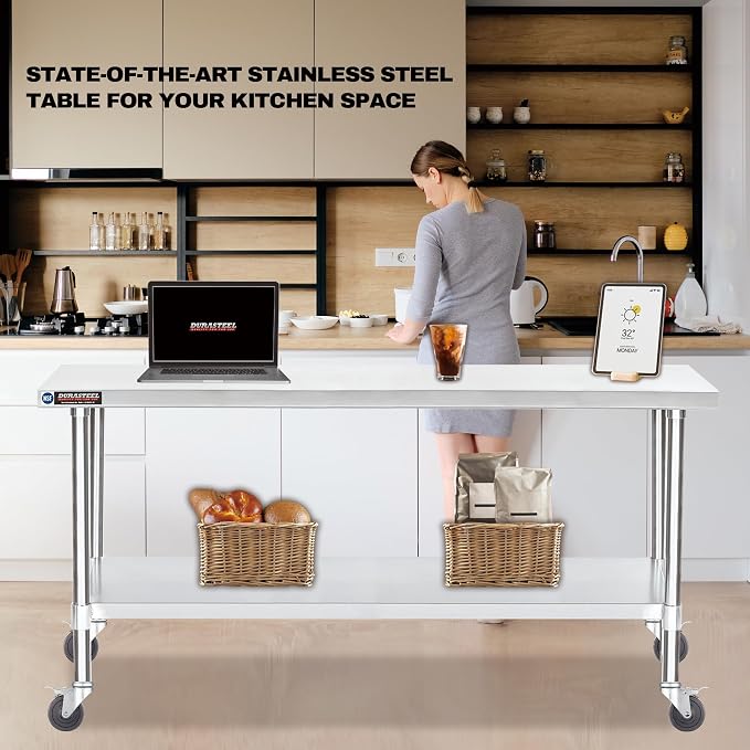 DuraSteel 30x72 NSF Stainless Steel Cart - Image 7