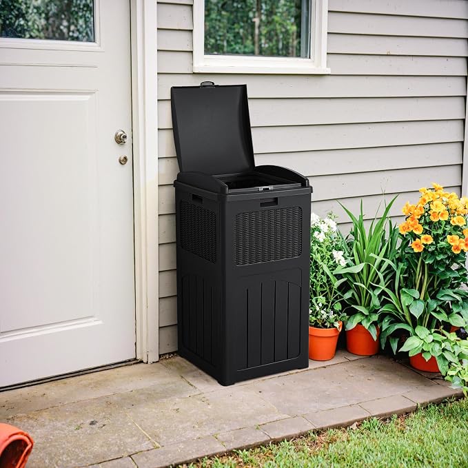 Devoko 33 Gallon Outdoor Trash Can - Image 4