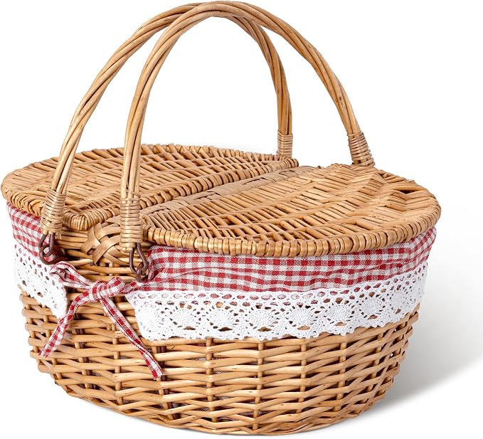 GRANNY SAYS Picnic Basket, Wicker Basket by GRANNYSAYS