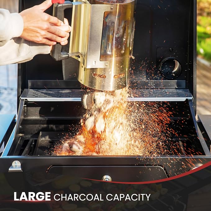Royal Gourmet CD1824EN 24-Inch Movable Charcoal Grill - Image 8