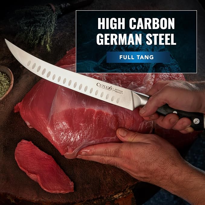 Cutluxe Butcher Carving Set – Cimeter Breaking & Boning Knives - Image 5