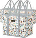 BALEINE 3Pk Reusable Grocery Bags, Foldable Shopping Bags by BALEINE