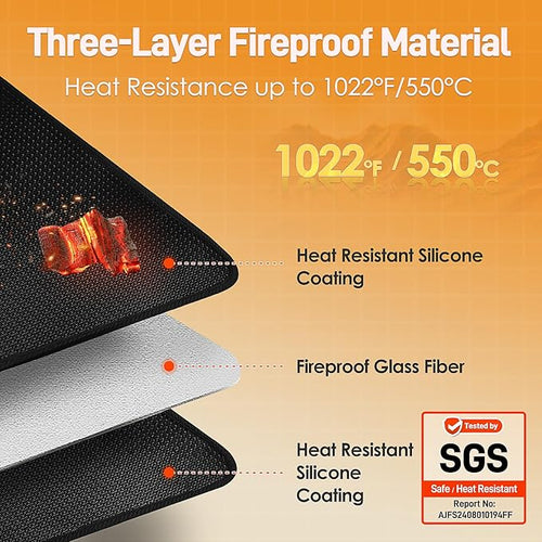 15 x 18 in Fireproof Grill Mats - Image 2