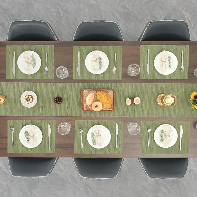 Myir JUN Table Runner, Vinyl Table Runner Indoor Arbitrarily Cropped Runner - Image 9