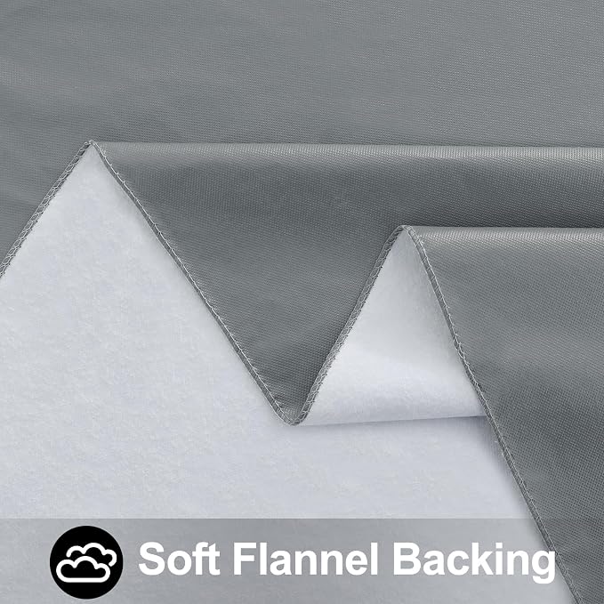 Smiry Rectangle Table Cloth 60x140 Inch, Waterproof Wipeable Vinyl Tablecloths - Image 4