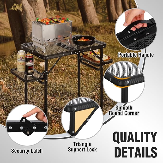 REDCAMP 35x16 Folding Grill Table - Image 5