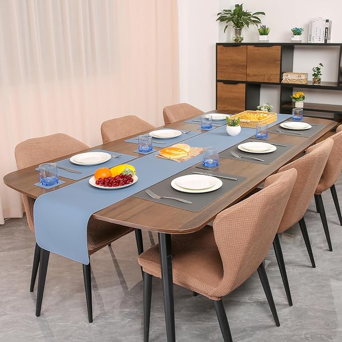 Myir JUN Table Runner Double Sided Vinyl Runner Table 94 Inch Long Runner - Image 6