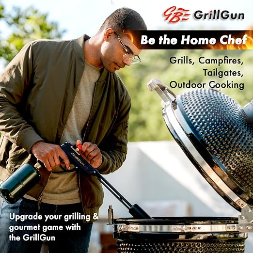 Grillblazer GrillGun Handheld Propane Charcoal Torch – 400, 000+ BTU Flame Torch - Image 5