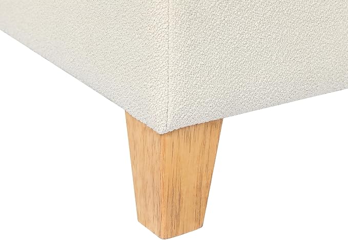 Adeco 17.5" Square Fabric Ottoman - Image 9
