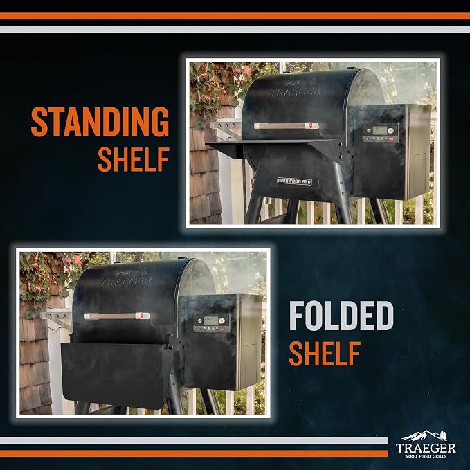 Traeger Grills BAC362 Folding Front Shelf – Steel Grill Accessory - Image 6