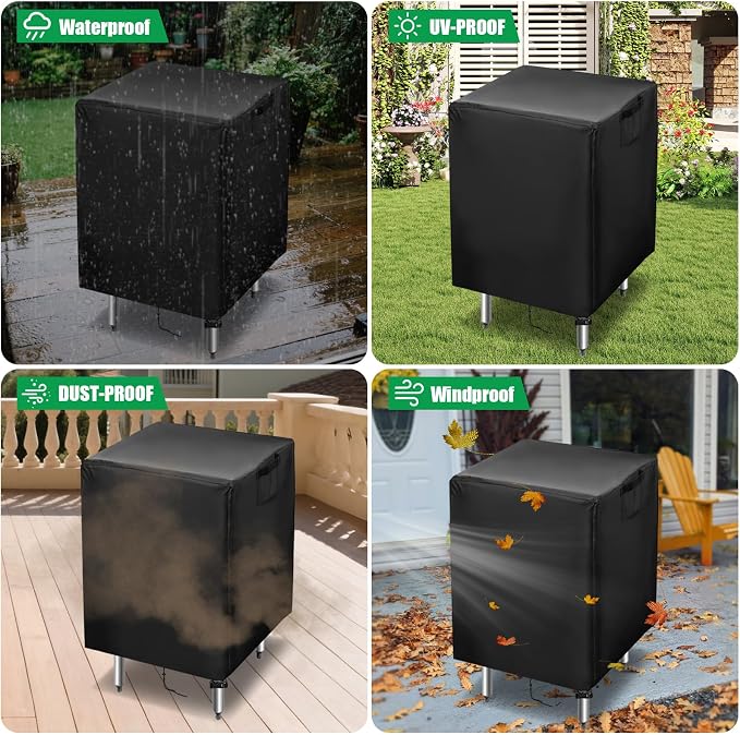 Outdoor Prep Table Cover, 30 Inch Waterproof Stainless Steel Prep Cart Cover - Image 5