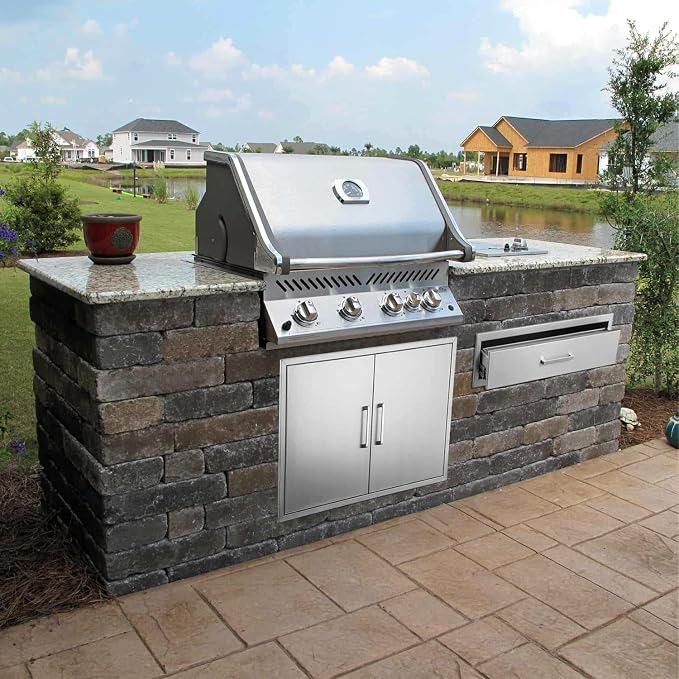 Outdoor Kitchen Drawers, Stainless Steel BBQ Single Drawer - Image 7