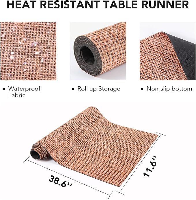 Trivet Table Runner Hot Plates Mat 12 X 40 Inch Heat Resistant Table Protector - Image 4