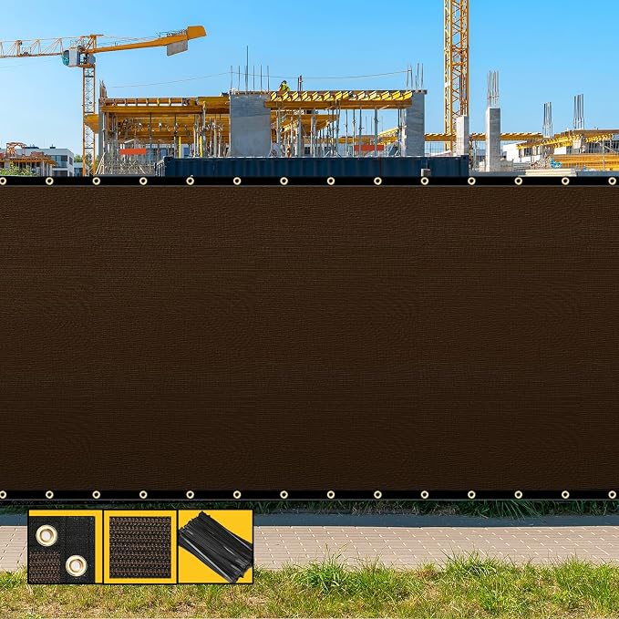 Customized 8' x 134' Brown Fence Privacy Screen, by SHADESPEARE