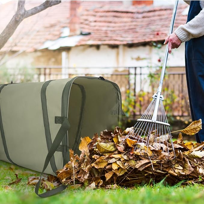 YUDI & GARDEN 46 Gallon Square Collapsible Yard Waste Containers, Collapsible - Image 2