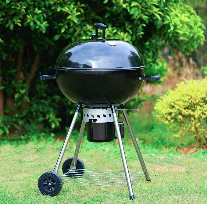 MFSTUDIO 22" Master Kettle Charcoal Grill, Premium Outdoor Barbecue Grill - Image 7