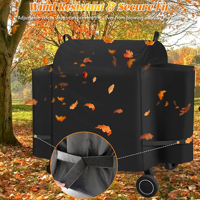 Grill Cover for Traeger Ironwood 885 BAC513 Wood Pellet Smoker Replacement - Image 5