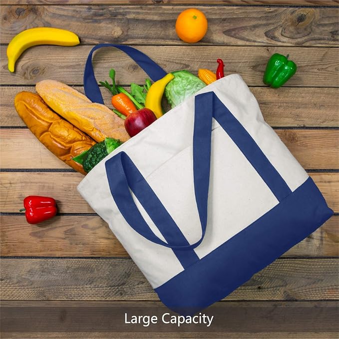 TOPDesign 6-Pack Canvas Tote Bags - Image 4