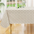 misaya Rectangle Waterproof Vinyl Table Cloth, Wipeable Tablecloth by misaya