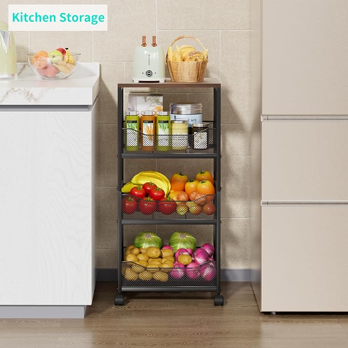 HapiRm Fruit Basket Kitchen Cart - Image 7