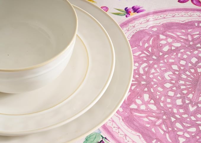 Maison d' Hermine Table Cloth Round Table 100% Cotton 63 Inches Tablecloth - Image 7