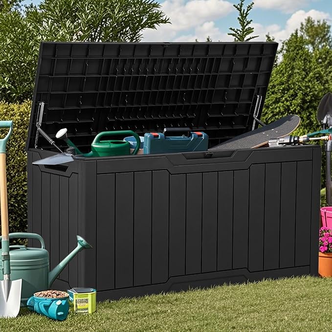 YITAHOME 80-Gallon Waterproof Resin Outdoor Storage Box, Lockable Storage - Image 9