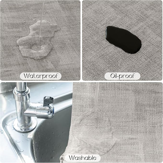 Romanstile Reversible Vinyl Placemats Set of 6, Faux Leather 100% Waterproof - Image 4