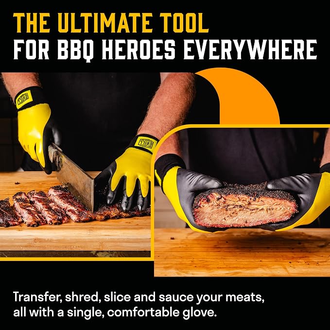 Hey Grill Hey Pitmaster Gloves | BBQ Gloves | Heat Protection up to 500°F or - Image 3