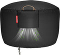 Fire Pit Cover Round for 33-36 inch Fire Pit, 900D Heavy Duty Waterproof Fabric by QHHOME
