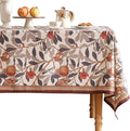 patdrea Designer Linen Small Square Tablecloth, Fall Framhouse French by Welcometopatdrea