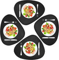 Herda Dining Leather Placemats Set of 4 Wipeable Washable Place Mats by Betterqualitybetterlife