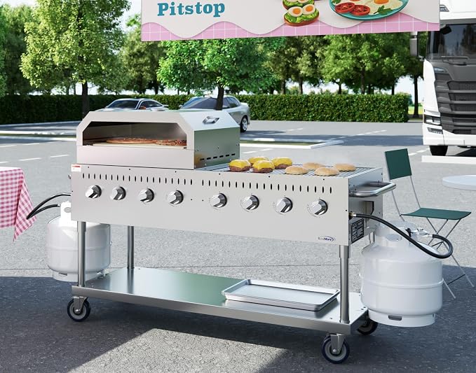 60 in. 8-Burner Commercial Outdoor Propane Gas Grill - Image 5