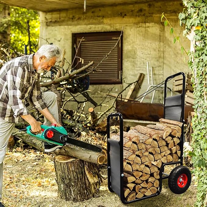 Kapler Firewood Cart with Wheels - Image 5