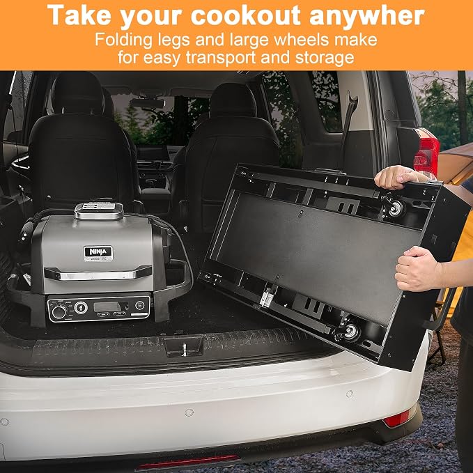 28" and 34" Upgrade Height & Quick-Fold Portable Grill Cart - Image 6