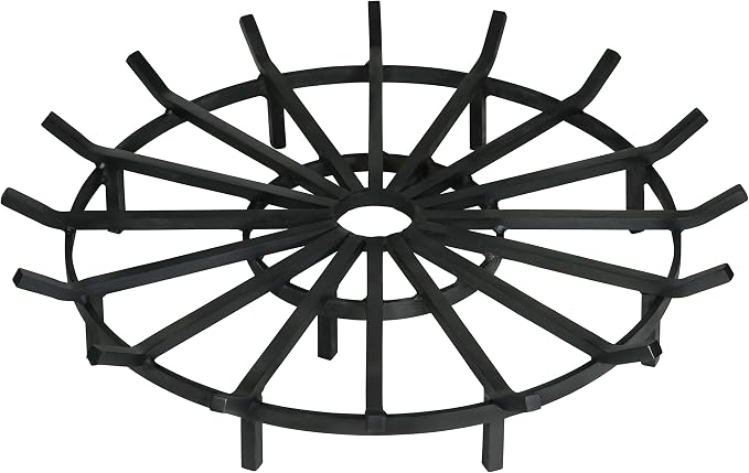 SteelFreak Super Heavy Duty Wagon Wheel Firewood Grate by SteelFreak