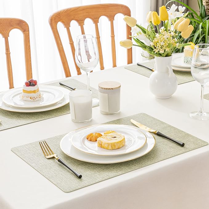 Romanstile Vinyl Placemats Set of 12-12 X 17 Inch - Image 2