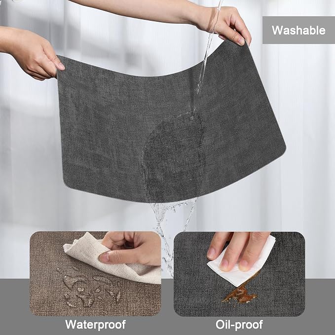 Myir JUN Placemats Dual Sided, Faux Leather Place Mats Set of 4 Indoor Placemat - Image 5
