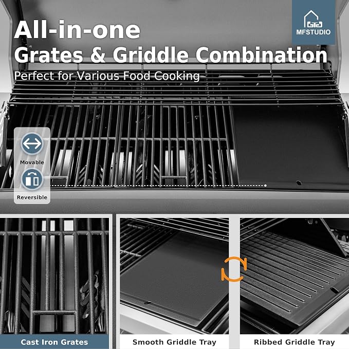 MFSTUDIO 7 Burner BBQ Gas Propane Grill - Image 3