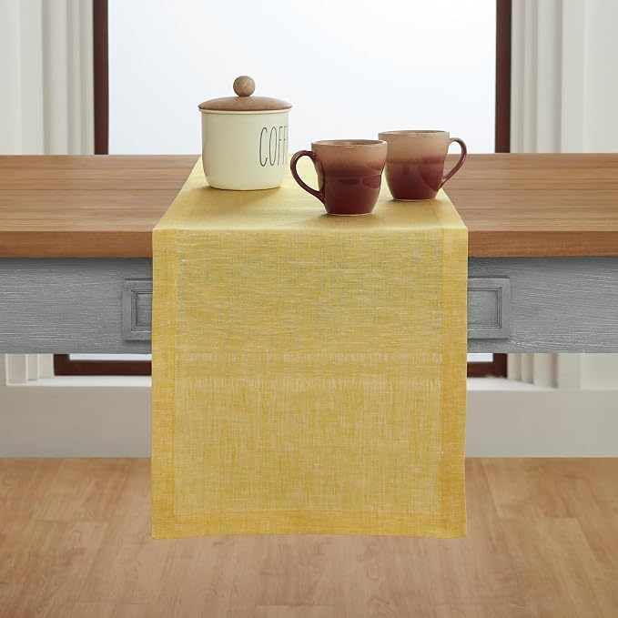 Solino Home Linen Table Runner 120 Inches Long - Image 2