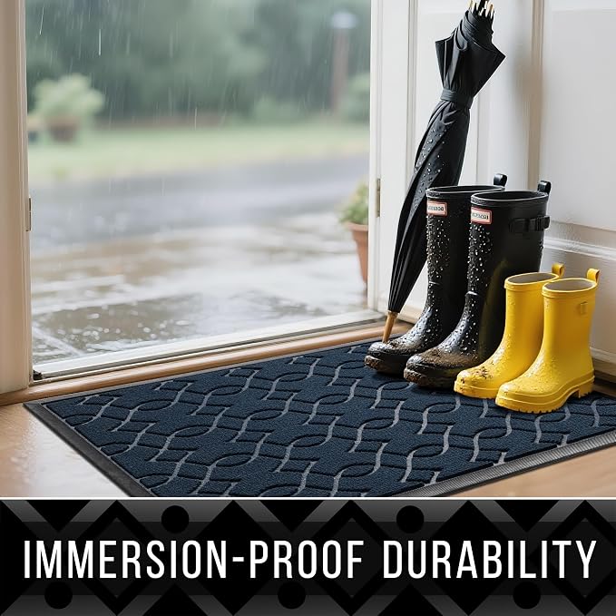 Yimobra Large Door Mat 47x24, All-Season Waterproof Doormat Outdoor Entrance - Image 4